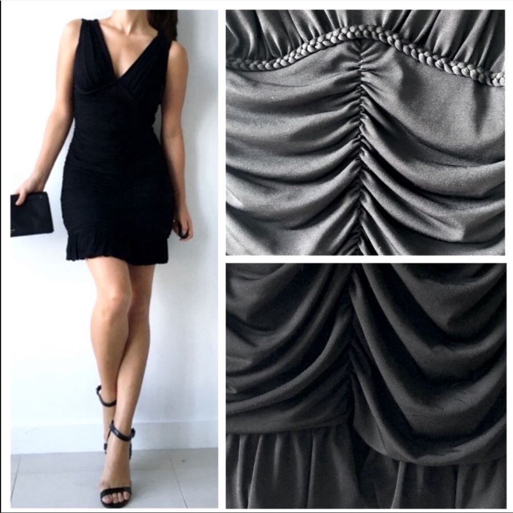 Betsy & Adam Bubble hem little black dress